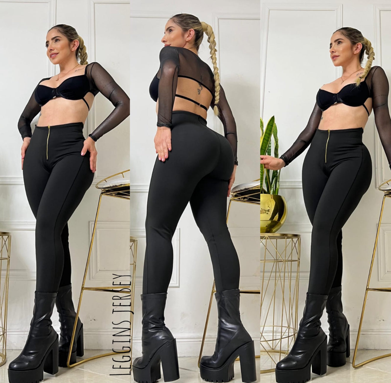 LEGGINGS JERSEY EFECTO RELOJ ARENA