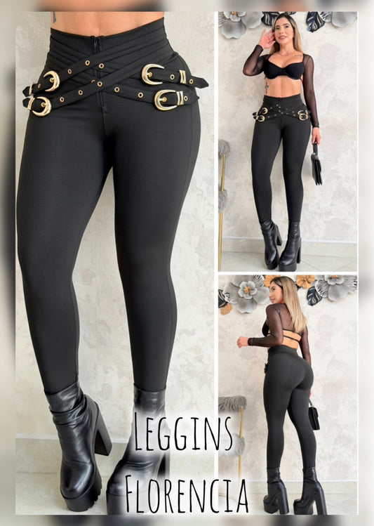 Leggings Florencia - Faja Colombiana Levanta Cola y Control Abdomen