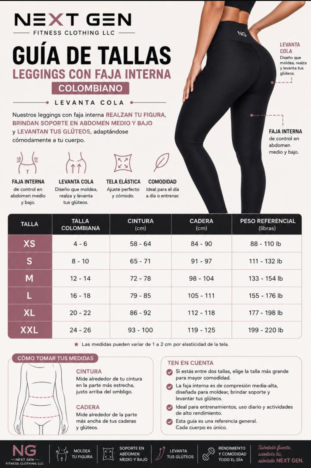 LEGGINGS AFRICA FAJA INTERNA