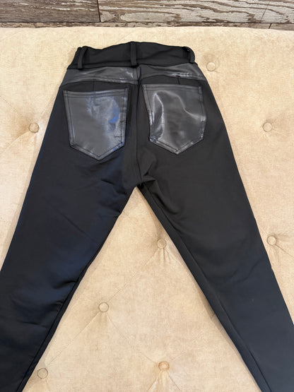 Pantalón Supplex Bolsillo Cuero