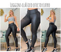 LEGGINGS COLOMBIANO EFECTO  BRILLANTE CUERO