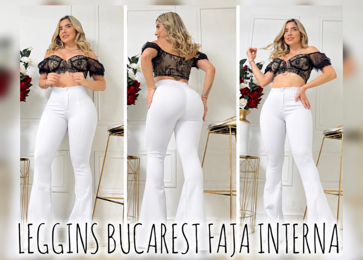 Leggings Bucarest - Faja Colombiana Levanta Cola Efecto Reloj de Arena