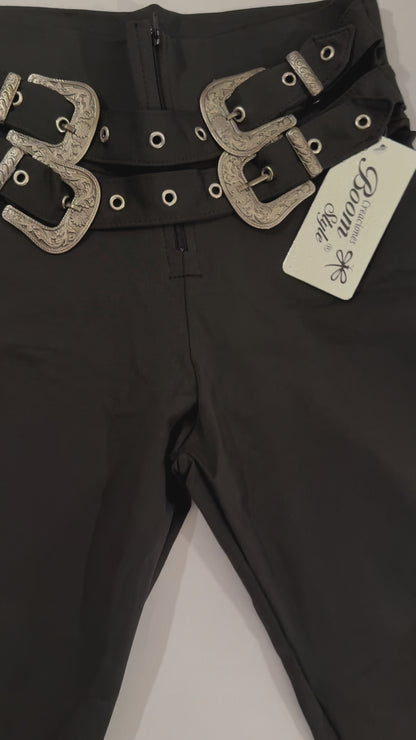 Leggings - Hebillas Cromada