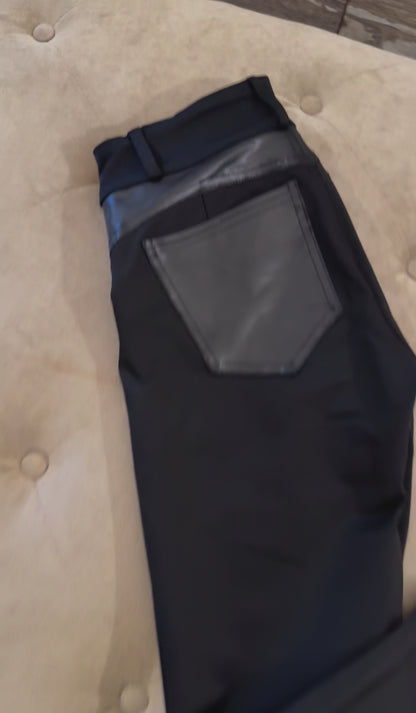 Pantalón Supplex Bolsillo Cuero