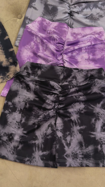 Push Up Shorts - Tie Dye